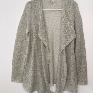 Calvin Klein Light Gray Open-Front Women's Sweater Cardigan